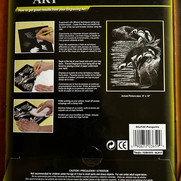 Royal & Langnickel Engraving Art Set - 8x10, Set of Two, New in Package - Picture 5 of 8